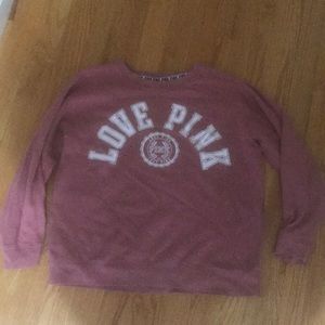 Pink crew neck sweater
